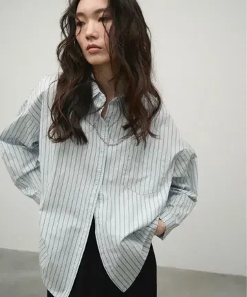 Lutim by u 긴팔 셔츠 스트라이프