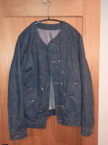 chairmade 체어메이드 노카라 데님 자켓 48 다크 네이비