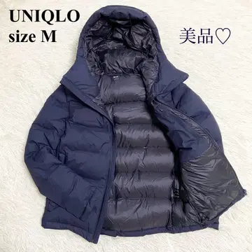 새상품급 겨울 스테디셀러 유니클로 심리스 다운 파카 네이비 M
