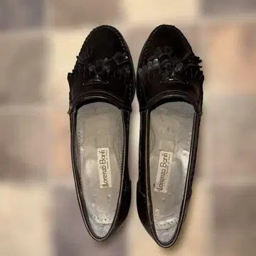 Lorenzo Baffi 프린지 로퍼 블랙