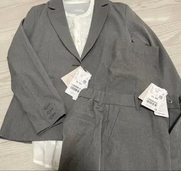그레이 비즈니스 정장 수트 셋업 상하의 셋업