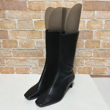 새상품급 [ SNIDEL ] 스나이델 숏부츠 사이드 지퍼 (22.5)