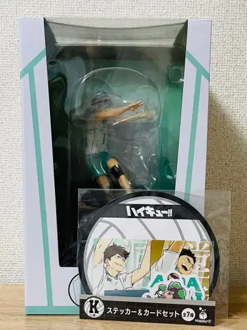 해피 복권 하이큐 오이카와 토오루 피규어 K상 스티커&카드 세트