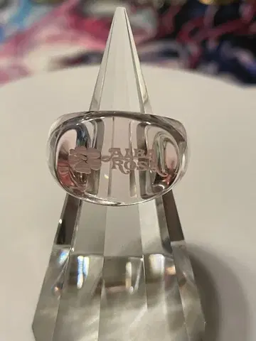 [레어] ALBA ROSA 로고 반지 핑크 13호