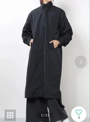 adidas 여성용 아우터 웨어 롱 코트 L 블랙