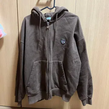 Keboz 브라운 풀 집업 후드티