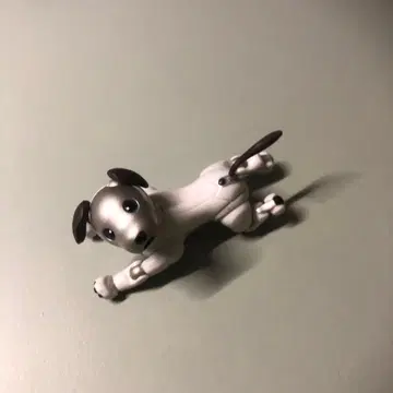 로봇 개 화이트/실버 가동식