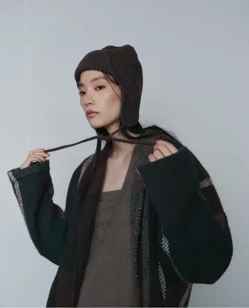 PLAGE flight 귀도리 니트 모자