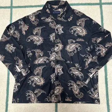 페이즐리 무늬 긴팔 셔츠 M 사이즈