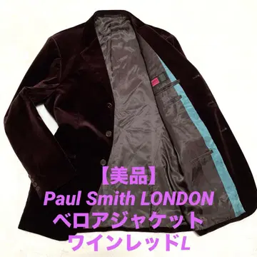 [ 새상품급 ] 폴스미스 벨벳 자켓 와인 레드 L3B