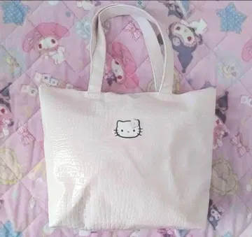 초레어! 초희귀 헬로키티 1998년제 악어 무늬 토트백 핑크 당시 물품