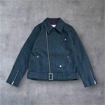 [ 새상품급 ] 크로커다일 울 라이더 S 더블 지퍼 그레이