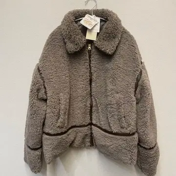 grove 마쉬멜로우 터치 보아 블루종 자켓 점퍼 카라 부착