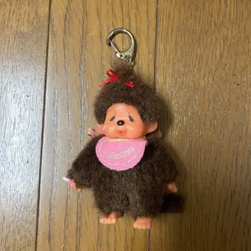 [레어] 울상 몽치치 여아 쇼와 레트로 봉제 인형 키링 세키구치