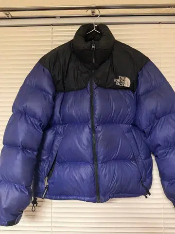 THE NORTH FACE 다운 자켓 남성용 S 블랙/보라색