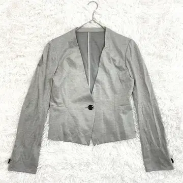 CdeC 쿠 드 샹스 노카라 자켓 S 그레이 오피스 캐주얼