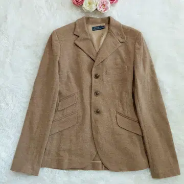 랄프 로렌 테일러드 자켓 헤링본 코튼울