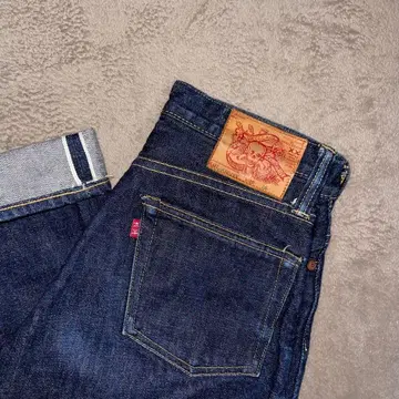 SKULL JEANS 5507XX 스컬 청바지 블랙 데님 팬츠 귀