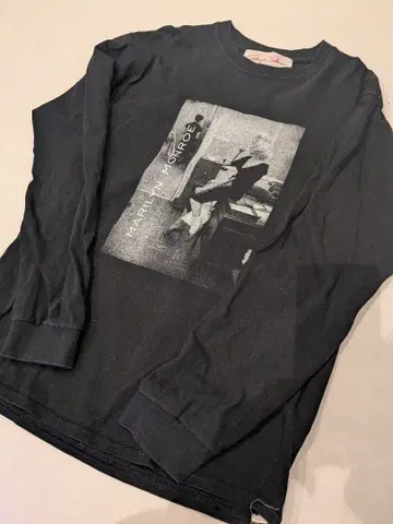 아메리 빈티지 Marilyn Monroe 블랙 긴팔 T셔츠