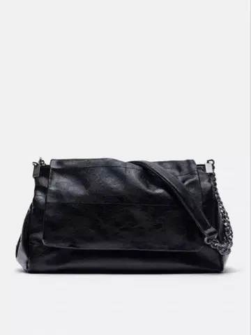 ZARA 락 플랩 숄더백 블랙