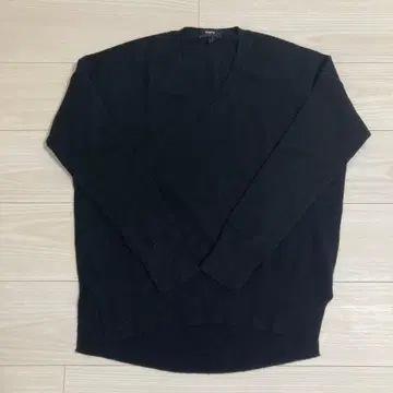 Theory 여성용 블랙 V넥 니트 S