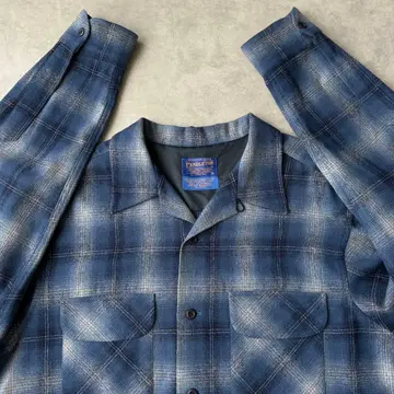 펜들턴 오픈 카라 셔츠 옴브레 L 사이즈