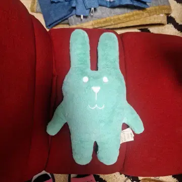 미사용 새상품 민트 그린 토끼형 봉제 인형