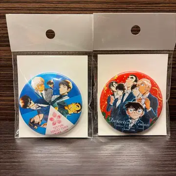 명탐정 코난 호쿠에이정 관광협회 캔뱃지 경찰학교조 2개