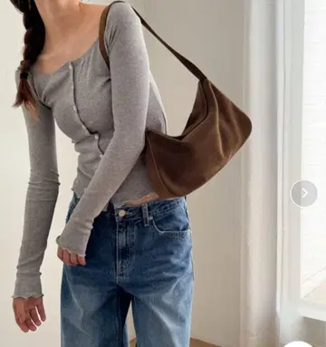 CANAL JEAN diggity 스웨이드 핸드백