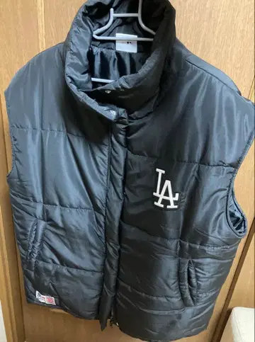 MLB LA 로고 다운 베스트 블랙 freesize