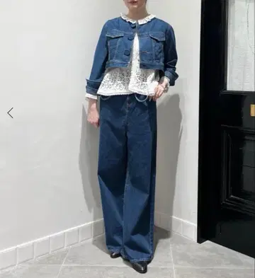 IENA LA BOUCLE 크롭 데님 자켓