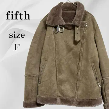fifth 피프스 퍼 자켓 베이지 F