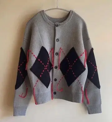 wyte 아가일 니트 가디건