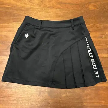 LE COQ SPORTIF 블랙 플리츠 스커트
