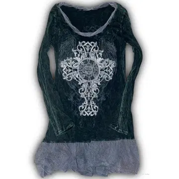 00s 큐빅 십자가 원피스