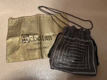 [ 새상품급 ] 이탈리아제 Scheilan 라인스톤 블랙 숄더백