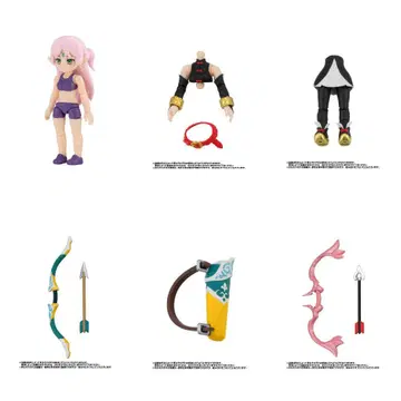 가샤폰 퀘스트 엘프(#-OB) 6종 세트 ~블루 포레스트의 시련편~#