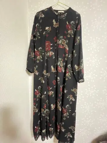 CLANE 꽃무늬 롱 원피스