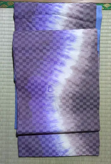 캐주얼 오비 보라색과 화이트 그라데이션