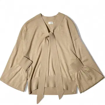 컨디션 최상 시클라스 울 실크 캐시미어 보타이 니트 베이지