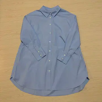[ 정가 17,600엔 ] 스트로베리 필드 롱 셔츠 라이트 블루 M