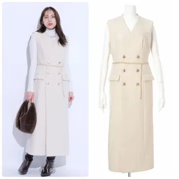 마이 스트라다 인기 완판 트렌치 베스트 원피스