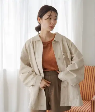 페이크 레더 자켓