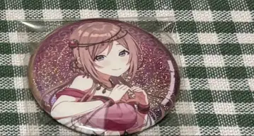 히메사키 리나미 글리터 캔뱃지 학원 아이돌 마스터 애니메이트 카페