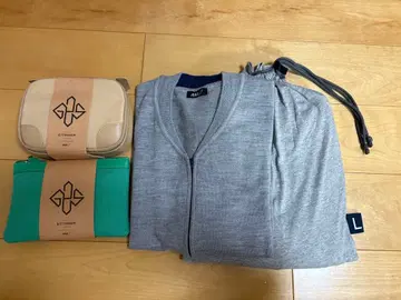 ANA 퍼스트 클래스 파자마 L 사이즈와 가디건, 어메니티