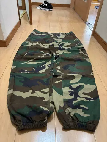 카모플라쥬 팬츠 w35 군용 y2k 노움코어 배기 카고 팬츠