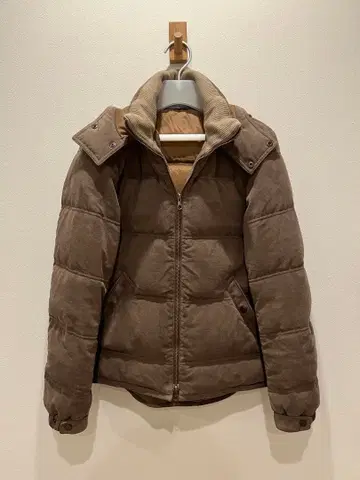 투모로우랜드 인조 가죽 스웨이드 다운 자켓