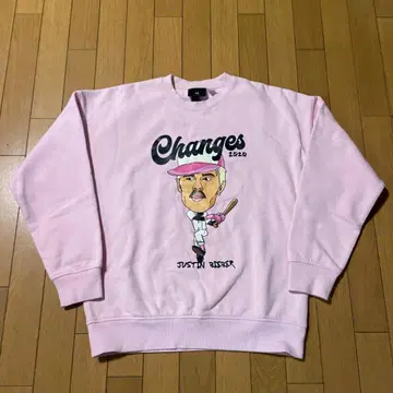 H&M x 저스틴 비버 콜라보 프린트 맨투맨 트레이닝복