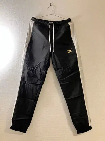 PUMA 조거 팬츠 블랙/화이트