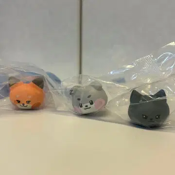 Zeroni 캡슐 토이 동물 캐릭터  반지 3개 세트